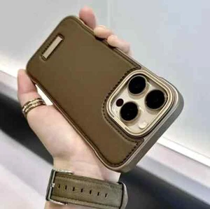 For IPhone 16 15 14 13 Pro Max luxury Thin Leather anti-fall Mobile Phone Case - Picture 1 of 21