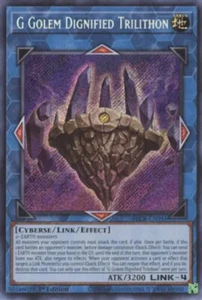 3x G Golem Dignified Trilithon - BLCR-EN045 - Secret Rare - 1st Edition Battles - Picture 1 of 1