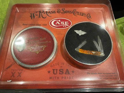 W.R. Case & Sons 2003 Autumn Bone Stockman 6318 Folding Knife Case-COLLECTOR - Image 1 of 3