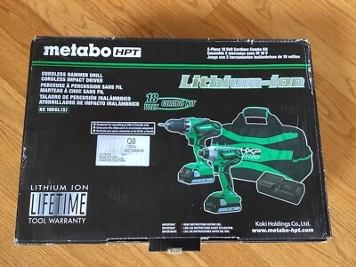 Metabo HPT KC 18DGL(S) 18V Hammer Drill & Impact Driver Combo Kit - New!!! - Image 1 of 4
