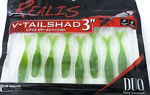 Duo Realis V Tail Shad 3" COLOR F009 Watermelon