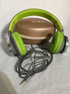 AILIHEN C8 Headphones Wired, On-Ear Headphones. Neon Green. Zipper Case. Tested - Picture 1 of 7