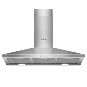 Comfee 36" Ductless/Ducted, Convertible, Pyramid Range Hood, Stainless Steel - Picture 1 of 6