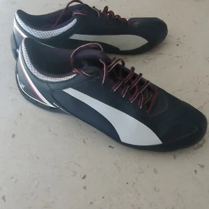 Puma Power Race BMW MS SL 304636 02 Blue White Leather Casual Shoes Men Sz 10.5 - Picture 1 of 10