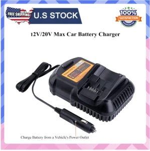 DCB119 Car Charger Replacement for Dewalt 12V/20V Battery Charger DCB112 DCB1... - Picture 1 of 11
