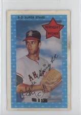 1971 Kellogg's 3-D Super Stars Clyde Wright (XOGRAPH No Date Angels Logo) #28.2