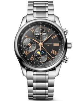 LONGINES Master Collection 自动灰色表盘钢制 40 毫米男士腕表 L2.673.4.61.6 — 第 1/3 张图片