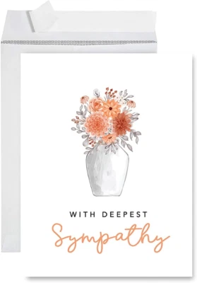 Funny Get Well Soon Jumbo Card 8.5 X 11 Inch Blank with Deepest Sympathy Well Wi - Image 1 of 4