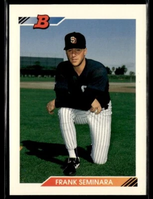 1992 Bowman #561 Frank Seminara Rookie San Diego Padres - Image 1 of 2