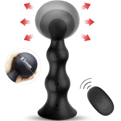 MONSTER BIG LARGE BEADS ANAL BUTT PLUG DILDO SUCTION CUP SEX TOYS FOR WOMEN/MEN - Image 1 of 4