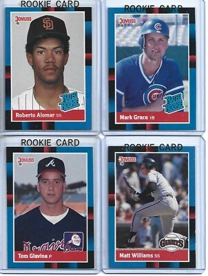 Conjunto completo de beisebol Donruss 1988 1-660 (Alomar/Glavine RC) com quebra-cabeça musical - Imagem 1 de 4