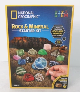 National Geographic Rock & Mineral Starter Kit STEM Includes 15 Specimens SEALED - Picture 1 of 6