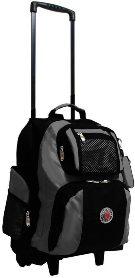 Рюкзак на колесиках Transworld Roll-Away 22-дюймовый Deluxe (черный/темно-серый) - Изображение 1 из 3