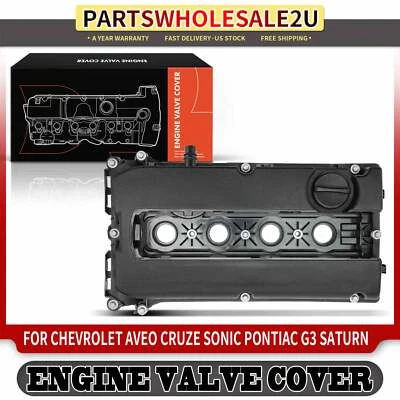 Cubierta de válvula de motor con junta para Chevy Aveo Cruze Sonic Pontiac G3 Saturn DOHC Foto 1 de 4