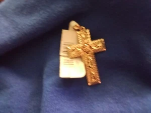 14Kt Michael Anthony yellow/rose cross - Picture 1 of 2