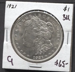 1921-US Morgan Silver Dollar- BU - Picture 1 of 2