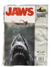 Jaws Poster Beach Bath Towel