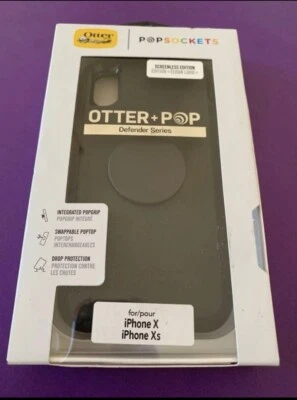 Otterbox Otter+Pop Defender Series for iPhone X/Xs - BLACK SCREENLESS EDITION  - Image 1 of 4