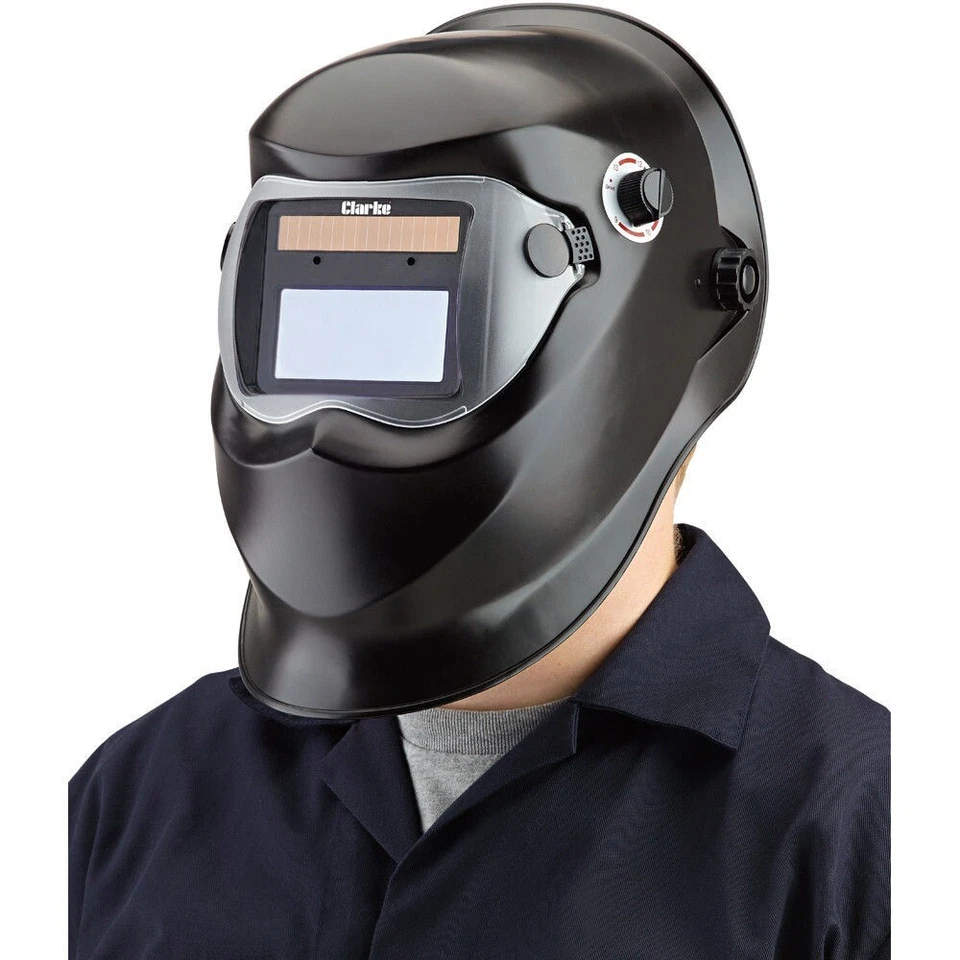 Clarke GWH4 Black Arc Activated Solar Powered Grinding/Welding Headshield - Image 1 of 1