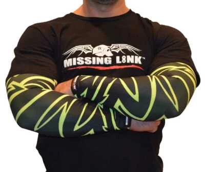 Missing Link SPF 50 HiViz Tribal Tattoo ArmPro Compression Sleeves - APHT - Image 1 of 3