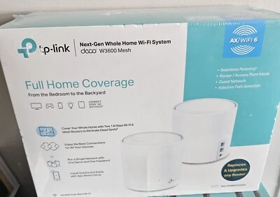 TP-LINK Deco W3600 Wi-Fi 6 AX1800 Mesh WiFi Routers - Image 1 of 2