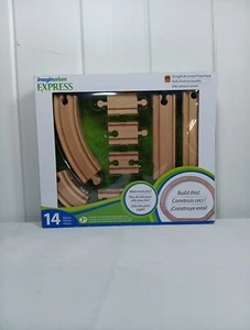 Thomas & Friends Imaginarium Express 14 Piezas, Paquete de Pista Recta y Curvada de Madera - Imagen 1 de 7