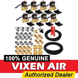 3/8"NPT AIR VALVES SOLENOID W/FITTINGS/HOSES SUSPENSION/AIR RIDE/SLAM 4 CORNERS - Picture 1 of 7