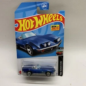 Hot Wheels Corvette Stingray 1972 convertible, azul Roadster nuevo sin humo 2023 - Imagen 1 de 8