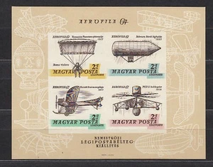 Hungria - Hojas 1967 Yvert 63 Sin dentar ** Mnh Aviación - Imagen 1 de 1