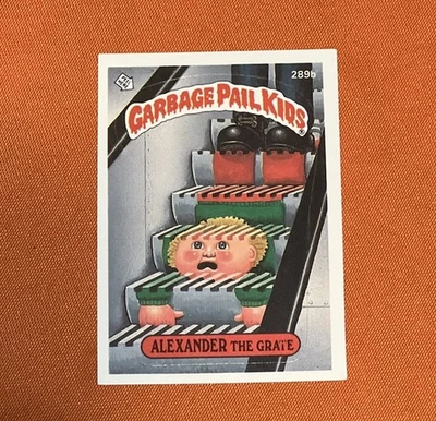 1987 Garbage Pail Kids #289b Alexander WHITE # ERROR OS7 GPK Card *CgC605* - Image 1 of 2