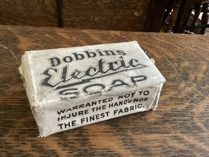 Vintage Dobbins Electric Soap Bar w/ Wrapper 1800s 1900s Advertising Ephemera - Picture 1 of 11