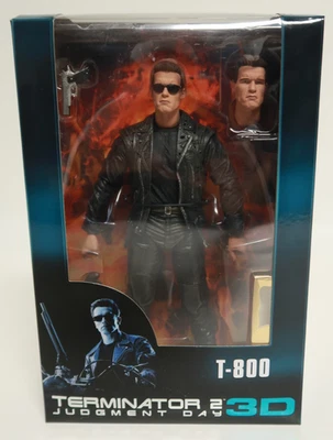 Figura escopeta y caja de flores NECA Reel Toys Terminator 2 Judgement Day 3D T-800 Foto 1 de 4