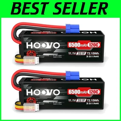 RC Lipo Batteries 11.1V 6500mAh 120C Hard Case EC5 Plug - Image 1 of 4