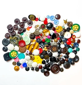 Antique Vintage Button Lot Glass Goodyear Colt Mfg Buffed Celluloid Bakelite Vtg - Picture 1 of 6