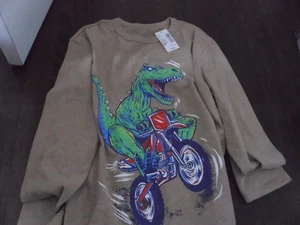 The Children's Place Jungen Große 10/12 Langarmshirt Dinosaurier hellbraun - Bild 1 von 1