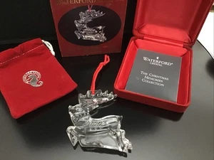 Waterford Crystal 2000 Reno Adorno de Navidad con Caja - Imagen 1 de 4