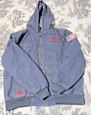 Snap-On Workwear Tools Gray Canvas Cloth Lined Hooded Jacket-Size X-Large - Image 1 of 4