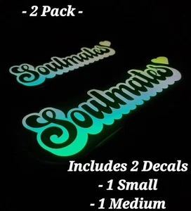 Glow In The Dark Vinyl Decals Lovely Quotes Decor Medium Size Lit Studios New - Picture 1 of 17