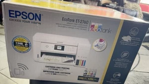 Epson EcoTank ET-2760 Supertank Color Inkjet All-in-One Printer - White - Picture 1 of 4