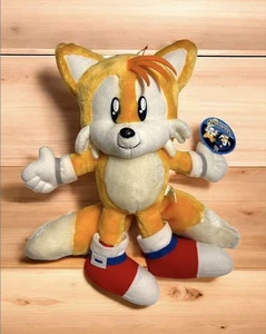 Juguete de peluche Sonic Super Jumbo 1998 vintage con etiqueta 35 cm raro coleccionable - Imagen 1 de 4