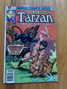 1977 TARZAN LORD OF THE JUNGLE # 4 MARVEL COMIC - Picture 1 of 8