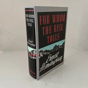 For Whom the Bell Tolls By Ernest Hemingway First Edition Library Hardcover Book - Picture 1 of 13