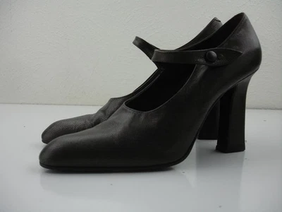 Zapatos de salón Mary Jane de cuero Karung bronce oscuro 9 M DKNY para mujer tacón alto Italia Foto 1 de 4