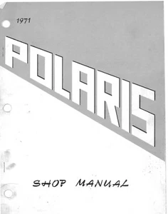 Polaris snowmobile service workshop manual 1971 MUSTANG - VOYAGER - Picture 1 of 12