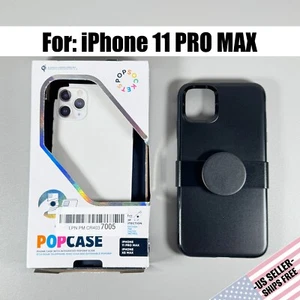 POPSOCKETS PopCase for iPhone 11 PRO MAX & XS MAX: Black | PopGrip Slide | NEW - Picture 1 of 17