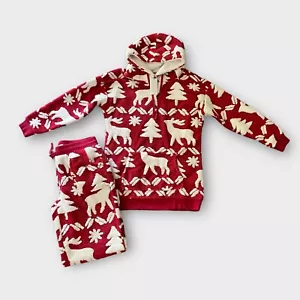 Vera Bradley Weihnachten rot weiß Jacquard Fleece Hoodie Hose Set Größe Small - Bild 1 von 9