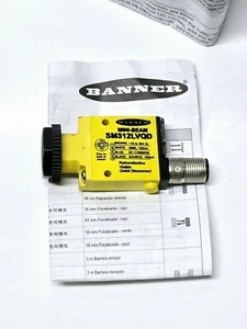 Interruptor sensor fotoeléctrico Banner SM312LVQD MINI-BEAM 10-30VDC 26838 - Imagen 1 de 9