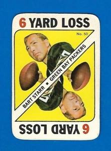 1971 Topps #50 BART STARR GREEN BAY PACKERS NFL GAME INSERTS FOOTBALL CARD - Picture 1 of 2