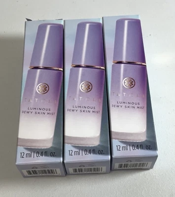 Lot Of 3 Tatcha Luminous Dewy Skin Mist - Normal To Dry Skin  0.4oz Each - Image 1 of 3