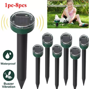 Mole Repellent Solar Powered Snake Repellent Ultrasonic Gopher Repeller Sonic - Picture 1 of 20